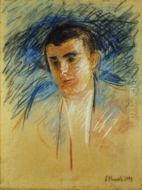 Jappe Nilssen Oil Painting by Edvard Munch