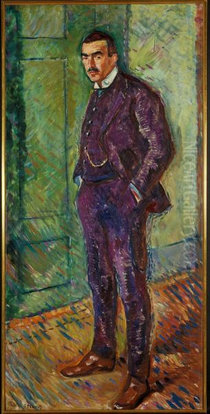 Jappe Nilssen Oil Painting by Edvard Munch
