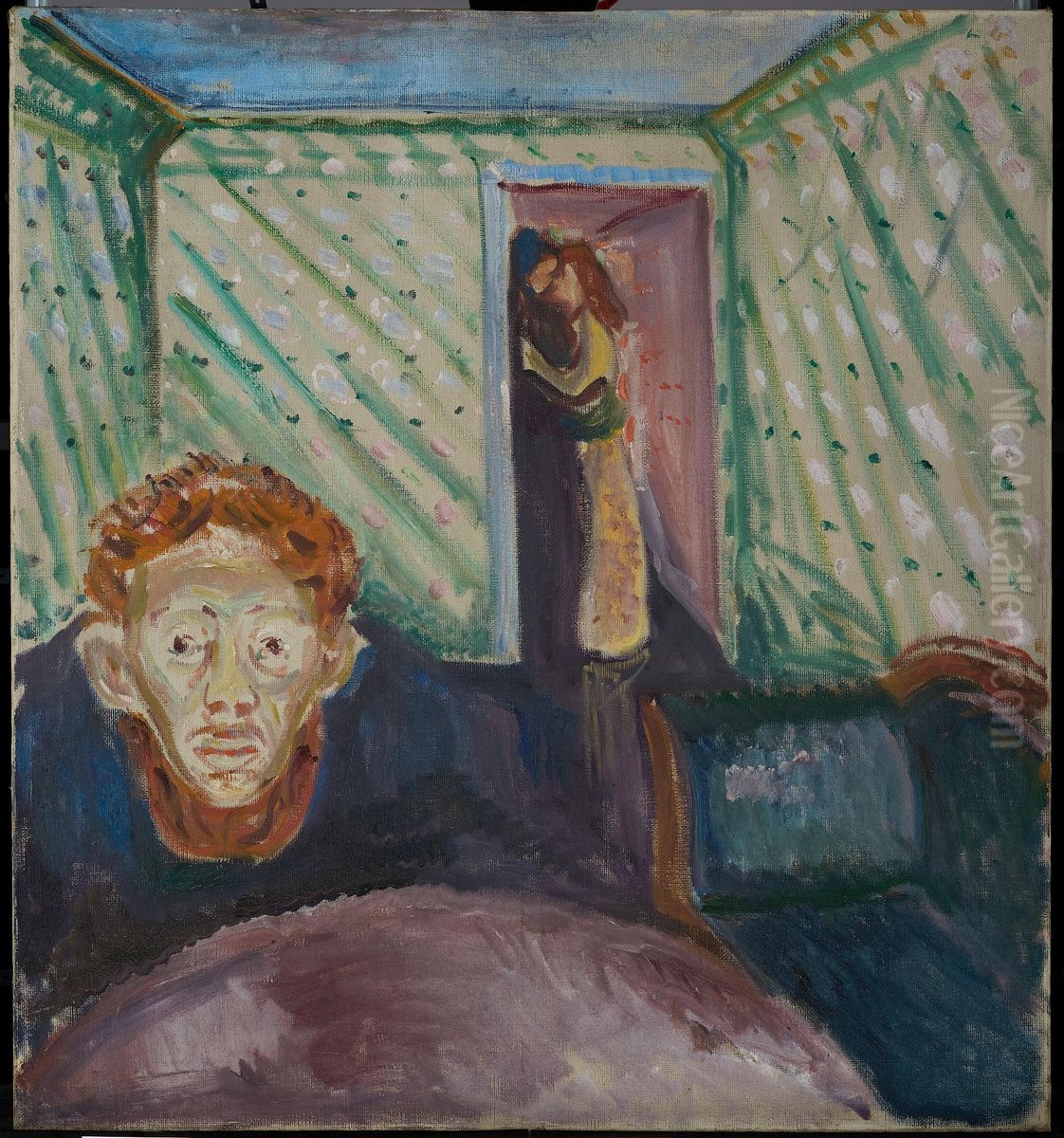 Jealousy Oil Painting by Edvard Munch