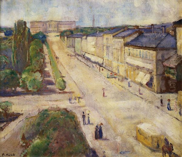 Karl Johan Oil Painting by Edvard Munch
