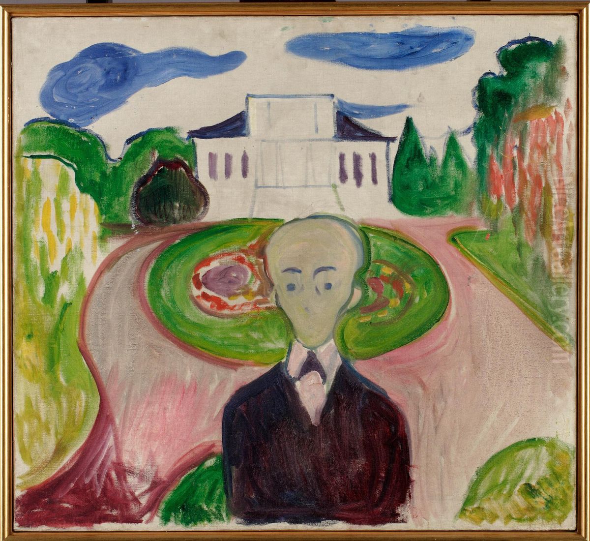 Landowner in the Park Oil Painting by Edvard Munch