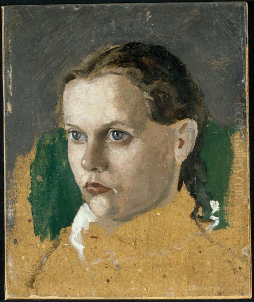 Laura Munch Oil Painting by Edvard Munch