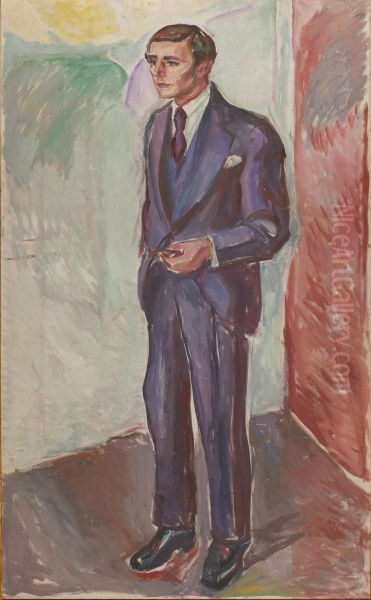 Leopold Wondt Oil Painting by Edvard Munch
