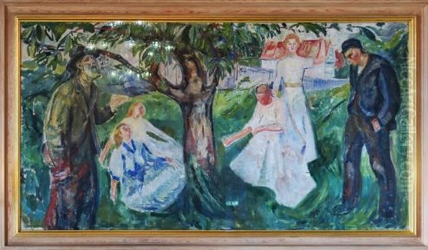 Das Leben Oil Painting by Edvard Munch