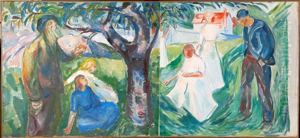 Life Oil Painting by Edvard Munch