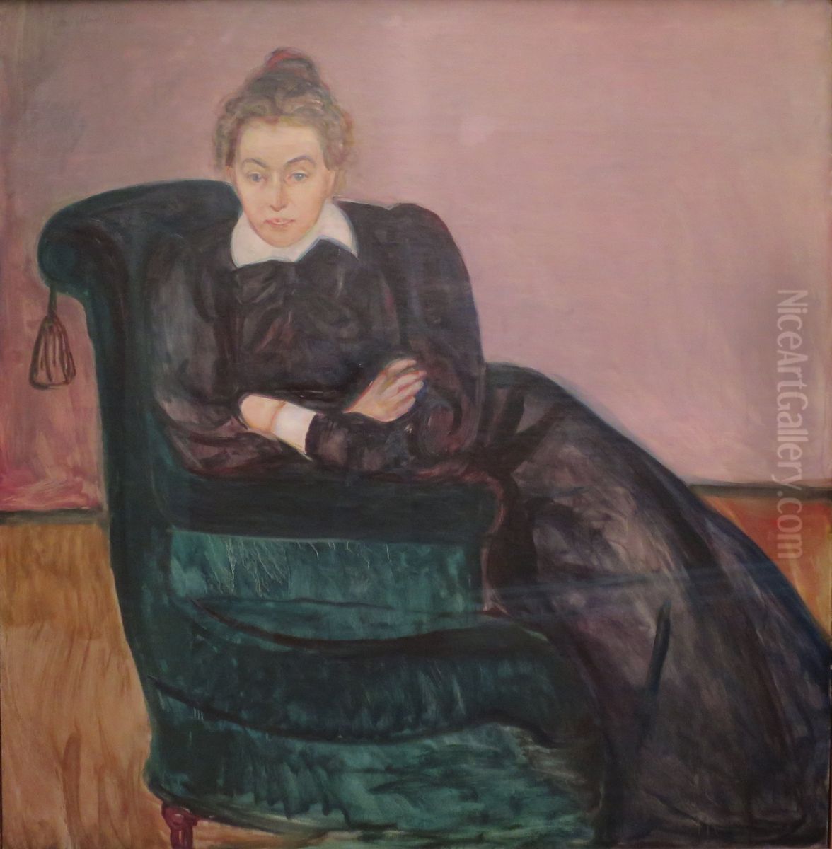 Marie Helene Holmboe Oil Painting by Edvard Munch