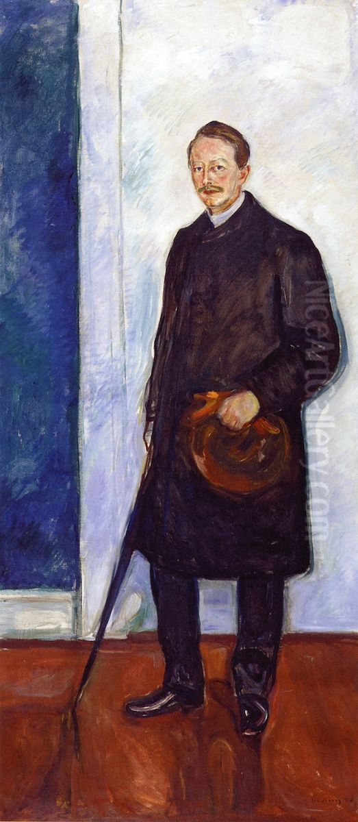 Max Linde Oil Painting by Edvard Munch