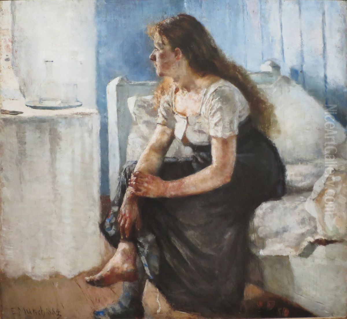 Morning Oil Painting by Edvard Munch