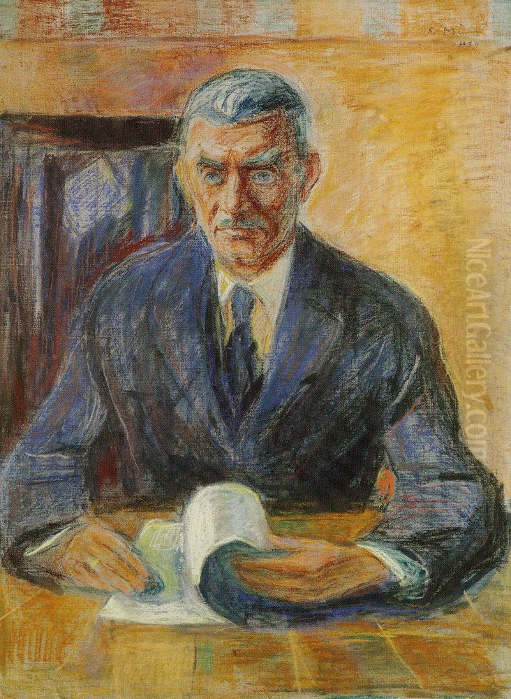 Nicolai Rygg Oil Painting by Edvard Munch