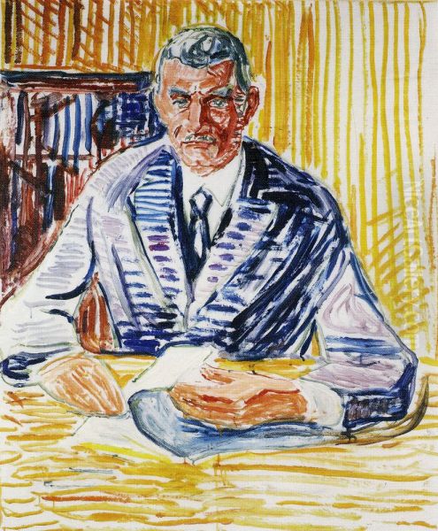 Nicolai Rygg Oil Painting by Edvard Munch