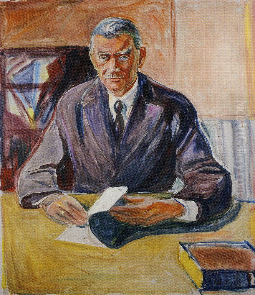 Nicolai Rygg Oil Painting by Edvard Munch