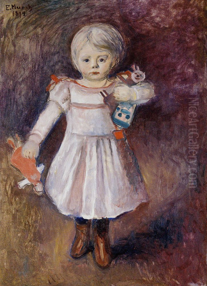 Nora Mengelberg Oil Painting by Edvard Munch