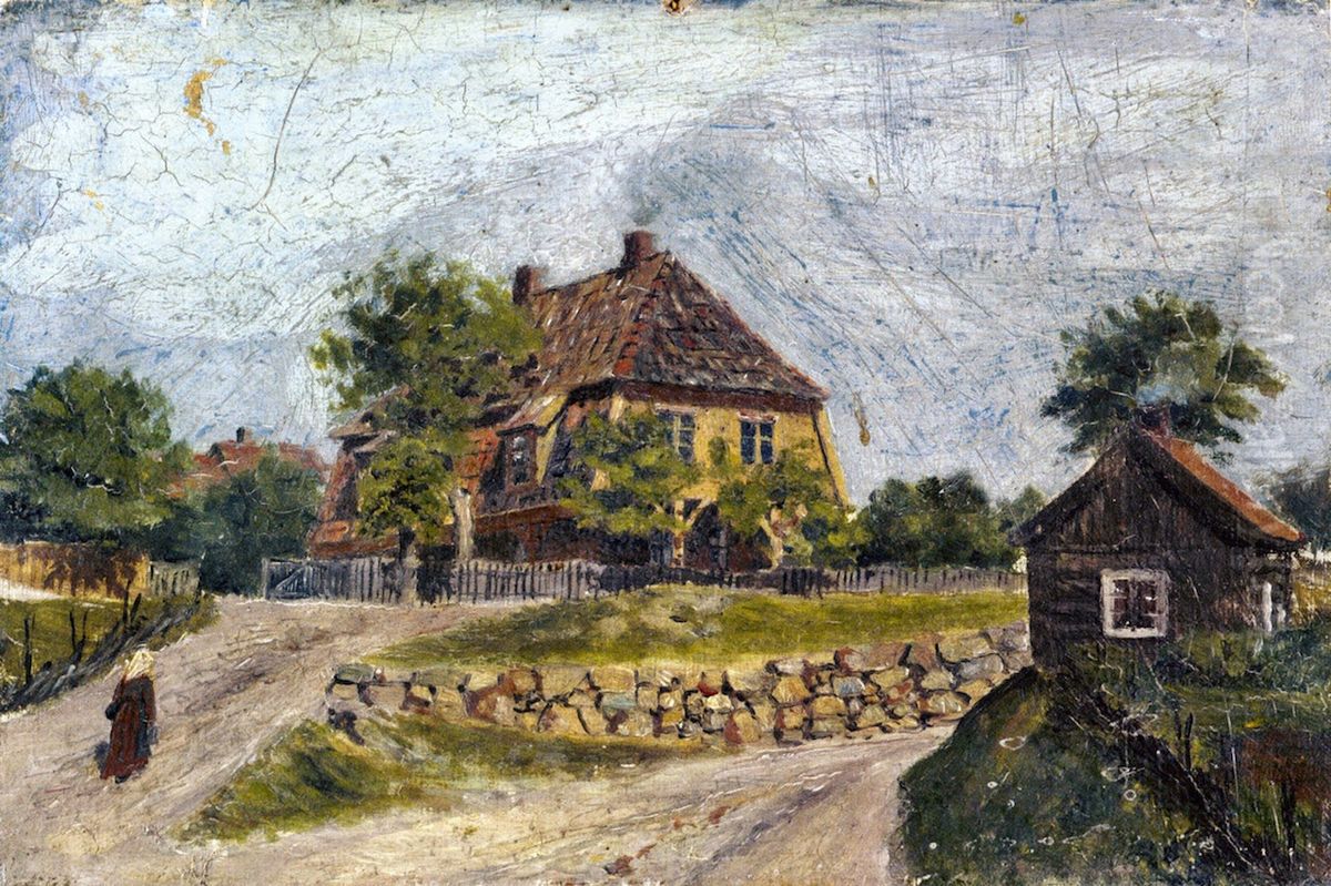 Ovre Foss Oil Painting by Edvard Munch