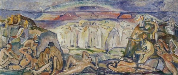 Peace and the Rainbow Oil Painting by Edvard Munch