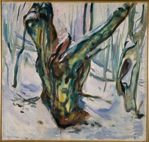 Rugged Trunk in Snow