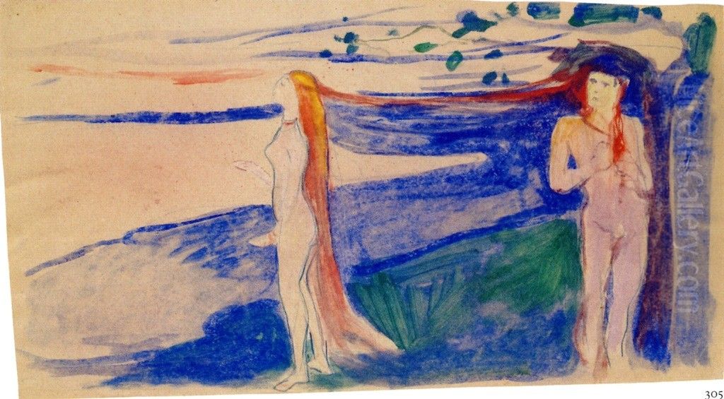 Separation Oil Painting by Edvard Munch