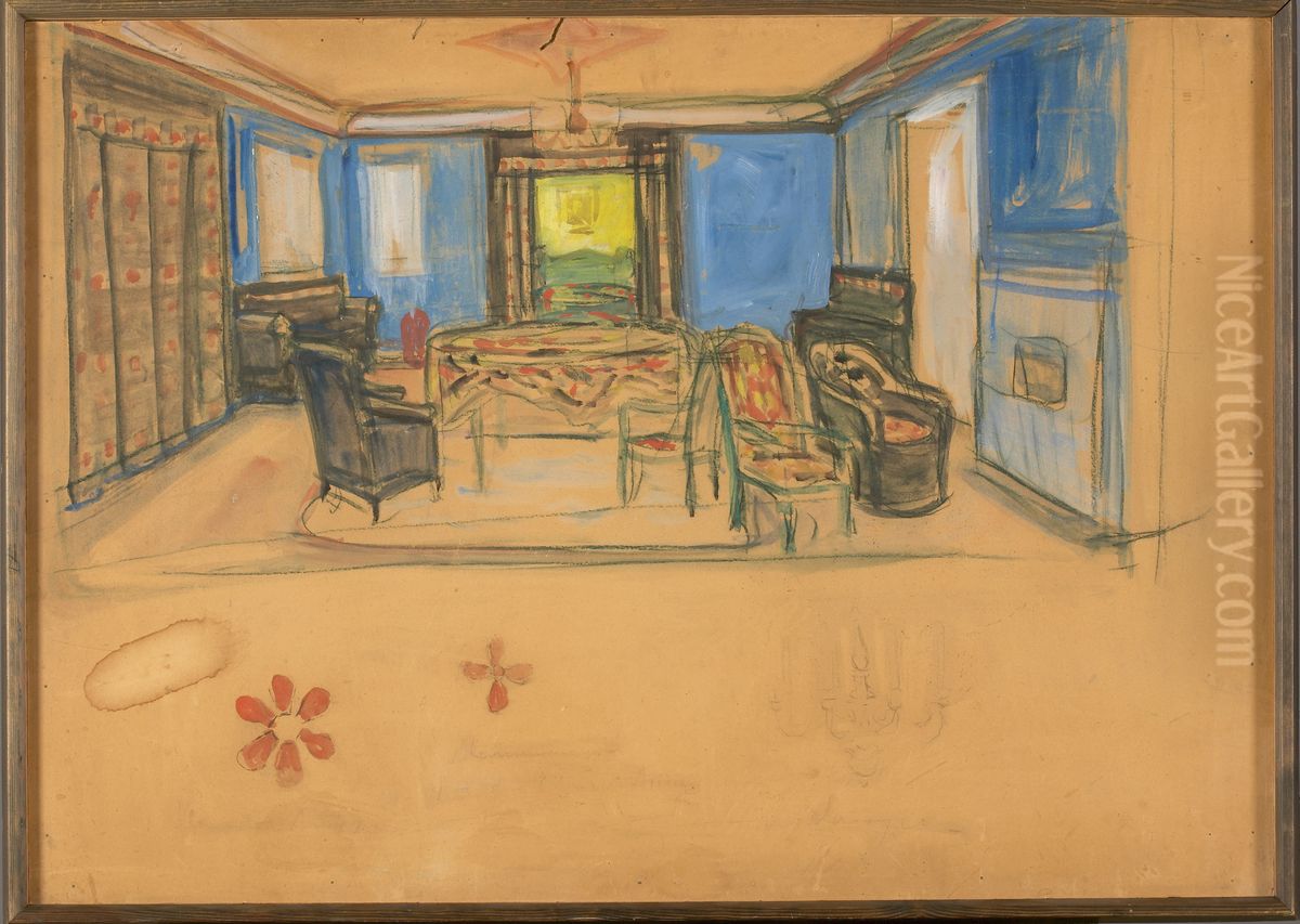 Set Design Oil Painting by Edvard Munch