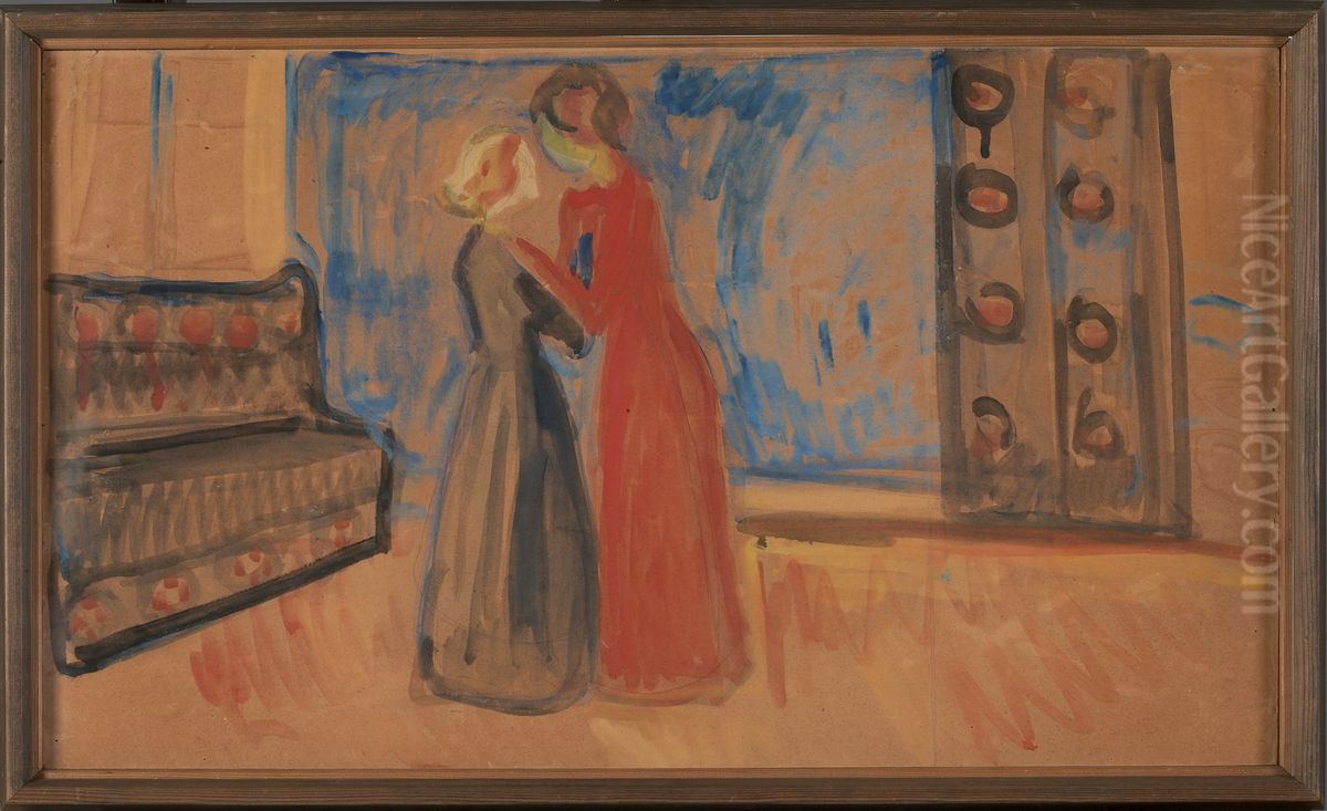 Set Design Oil Painting by Edvard Munch