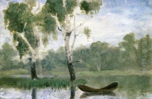 Small Lake with Boat