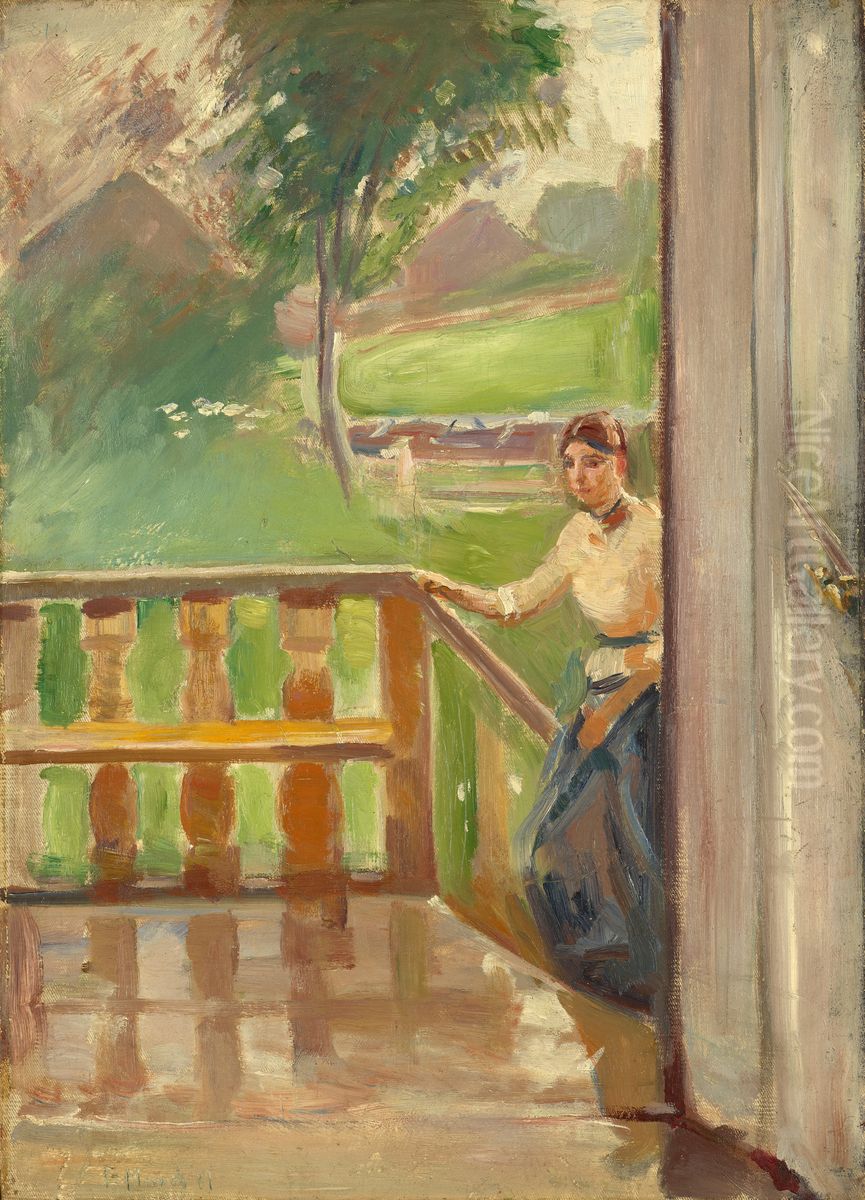 Summer Oil Painting by Edvard Munch