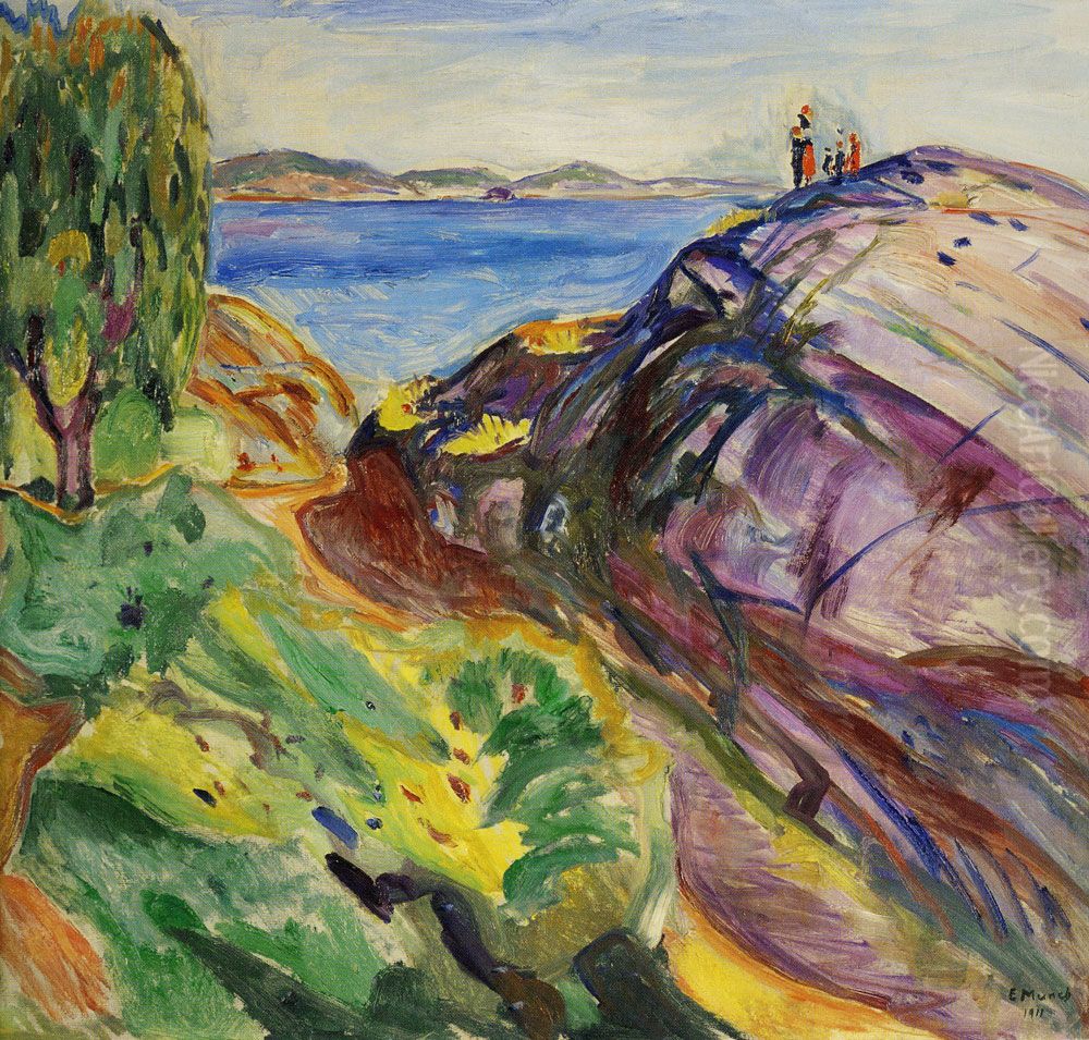 Summer in Kragero Oil Painting by Edvard Munch