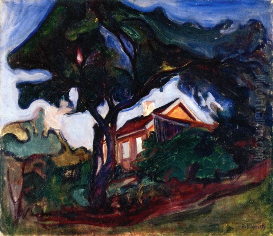 Epletreet Oil Painting by Edvard Munch