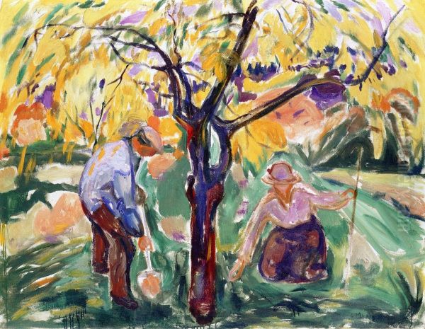 Epletreet Oil Painting by Edvard Munch