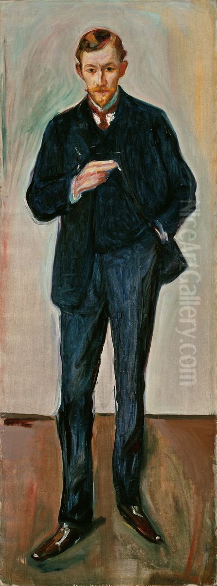 The Frenchman. Marcel Archinard Oil Painting by Edvard Munch