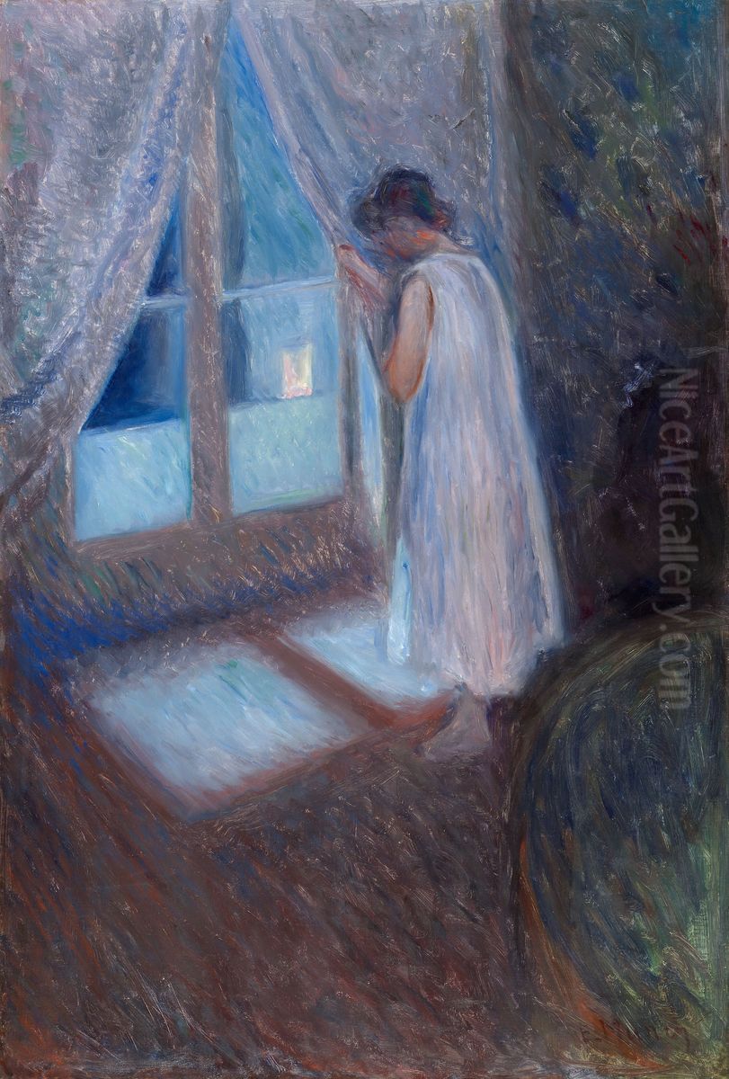 The Girl by the Window Oil Painting by Edvard Munch