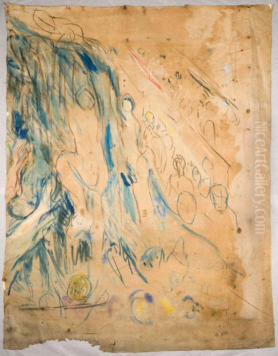 Utter Right Part Oil Painting by Edvard Munch