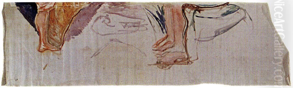 Children's Feet Oil Painting by Edvard Munch