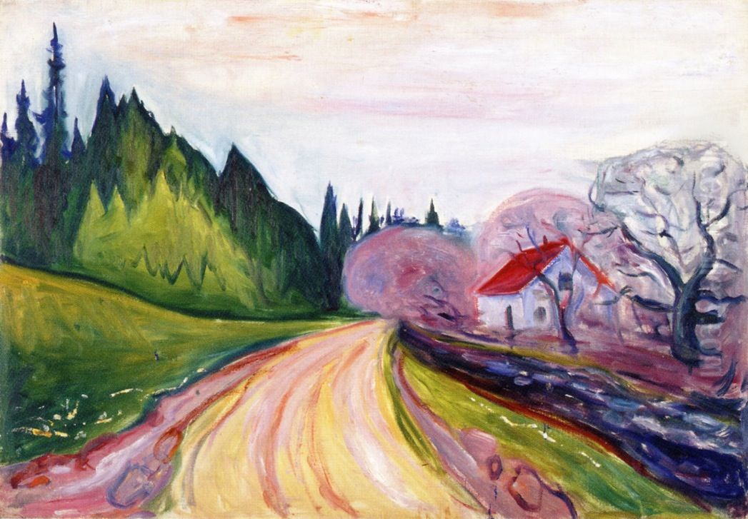 The Road to Borre Oil Painting by Edvard Munch