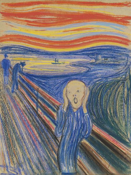 Skrik Oil Painting by Edvard Munch