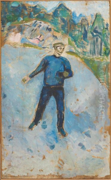 The Sower Oil Painting by Edvard Munch