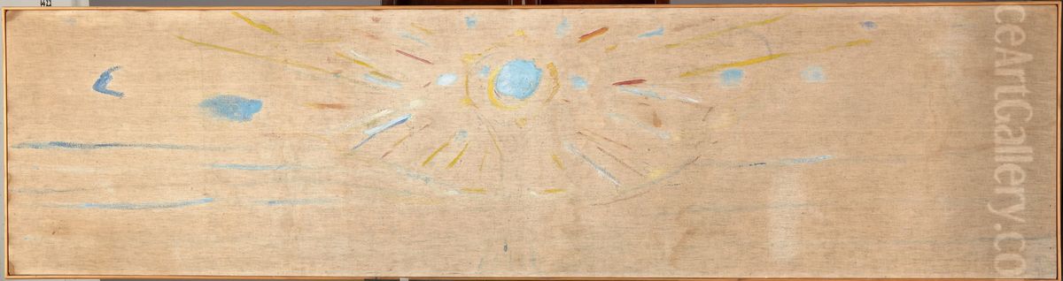 The Sun Oil Painting by Edvard Munch
