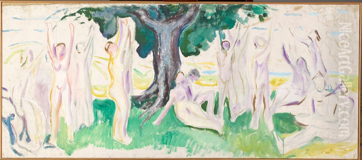 The Tree of Life Oil Painting by Edvard Munch