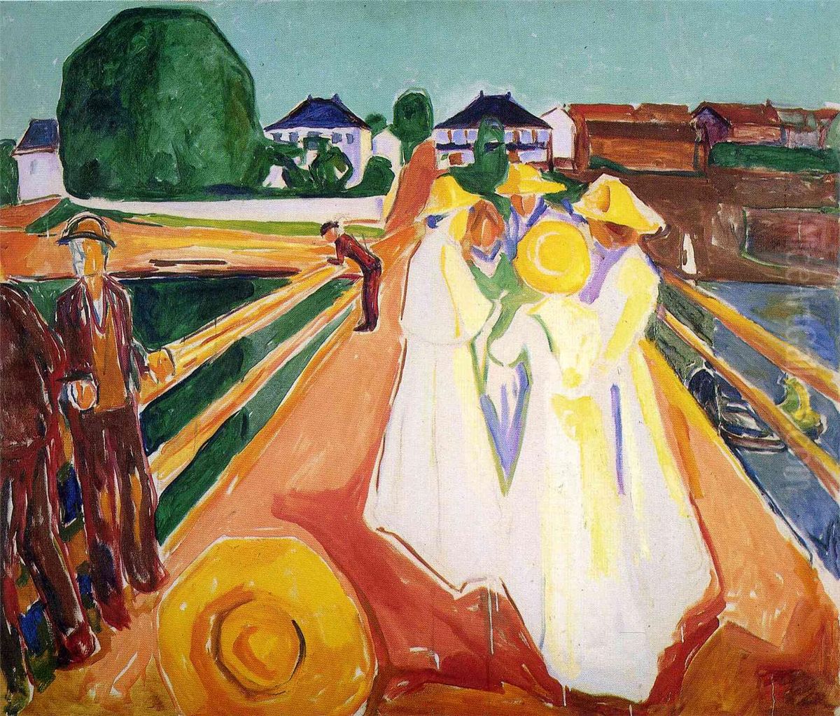 The Women on the Bridge Oil Painting by Edvard Munch