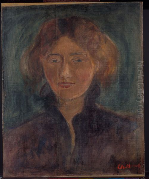 Tulla Larsen Oil Painting by Edvard Munch