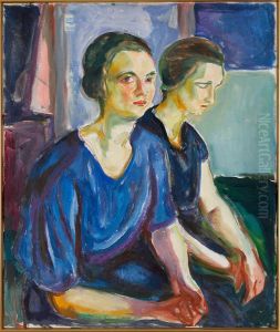 Two Women, Seated