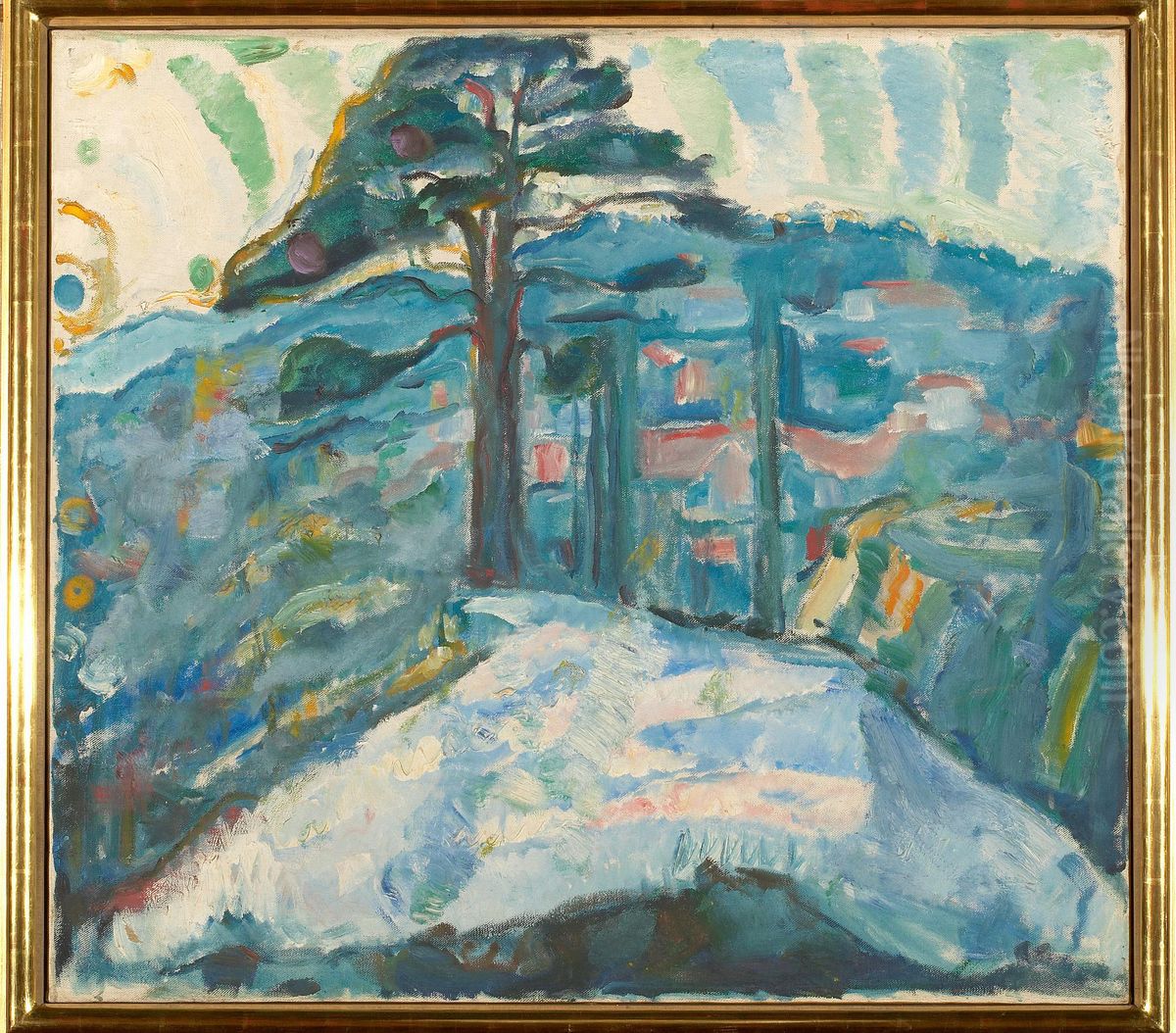 Winter in Kragero Oil Painting by Edvard Munch Winter in Kragero Oil Painting by Edvard Munch