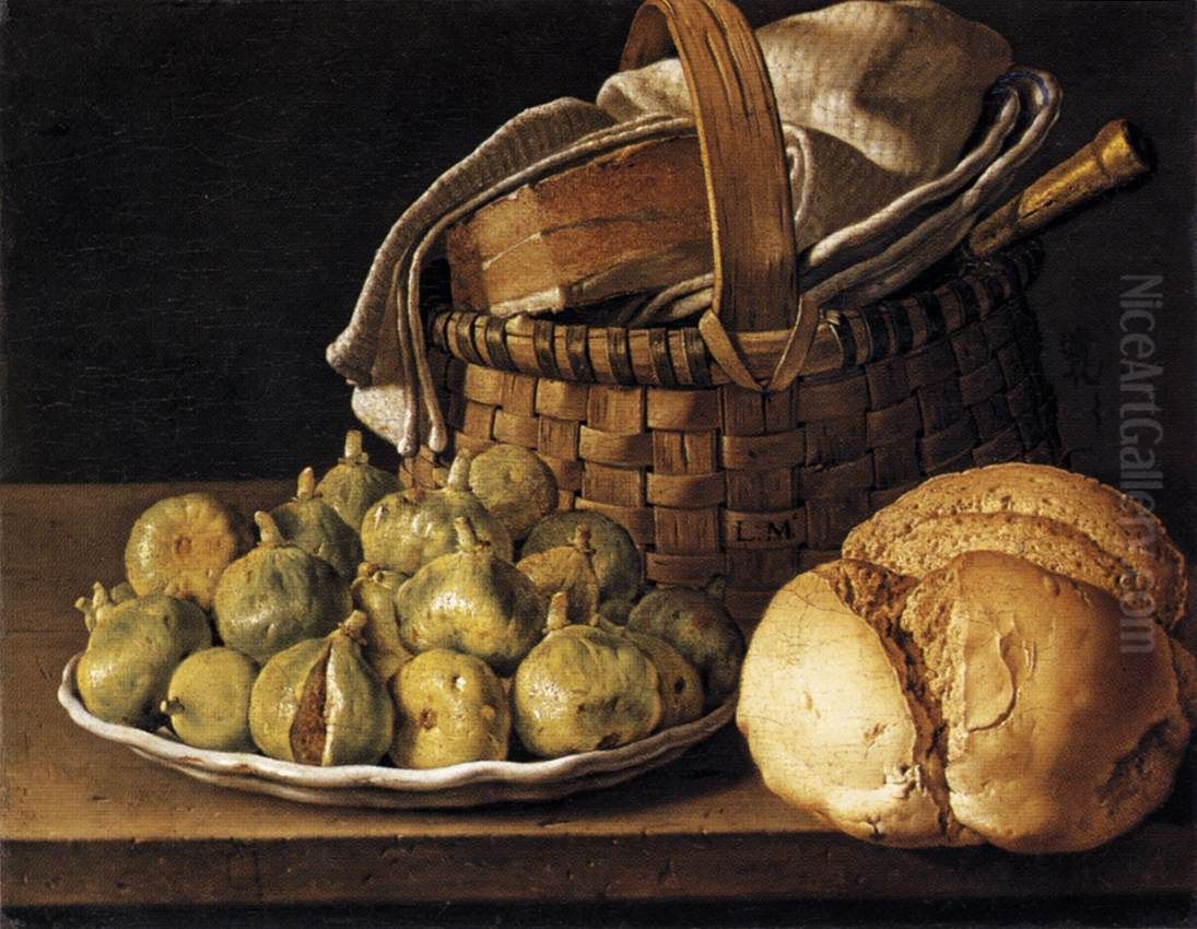 Still-Life with Figs Oil Painting by Luis Egidio Melendez