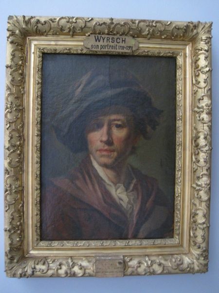 Self-portrait Oil Painting by Johann Melchior Wyrsch