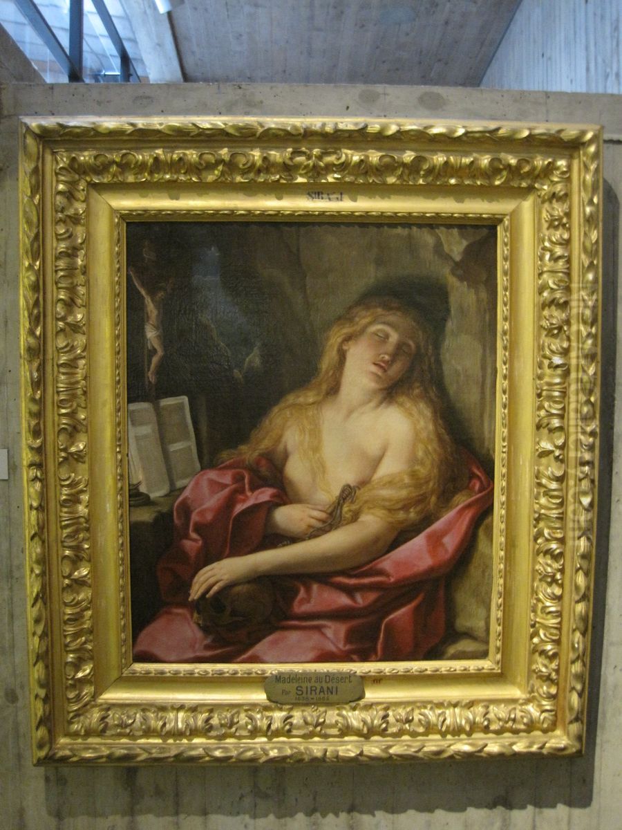 La Madeleine au desert Oil Painting by Elisabetta Sirani