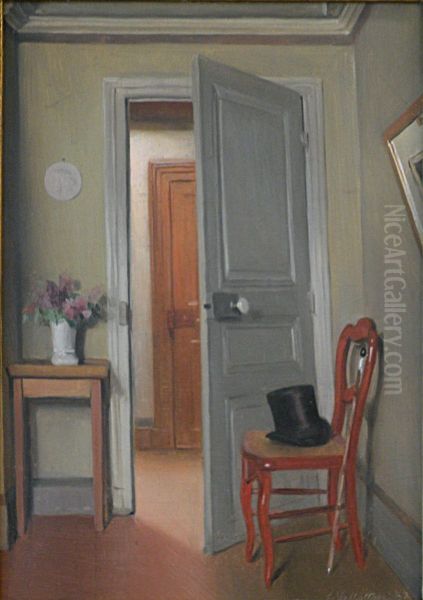La visite Oil Painting by Felix Vallotton