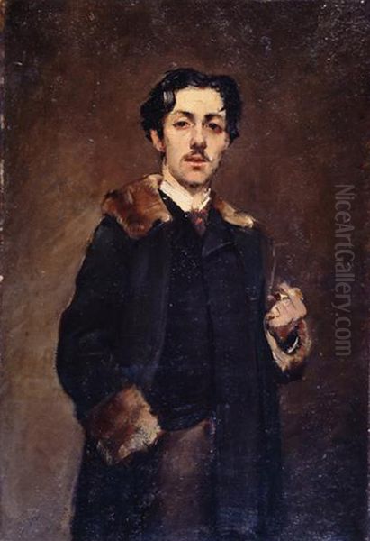 Portrait of Fernand Corot Oil Painting by Alexis Axilette