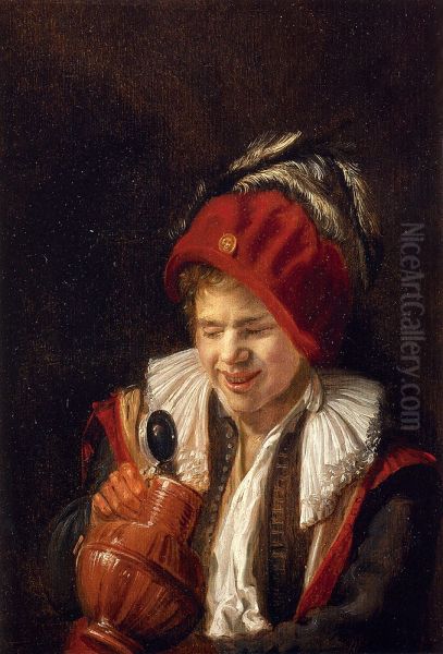 A Youth with a Jug Oil Painting by Judith Leyster
