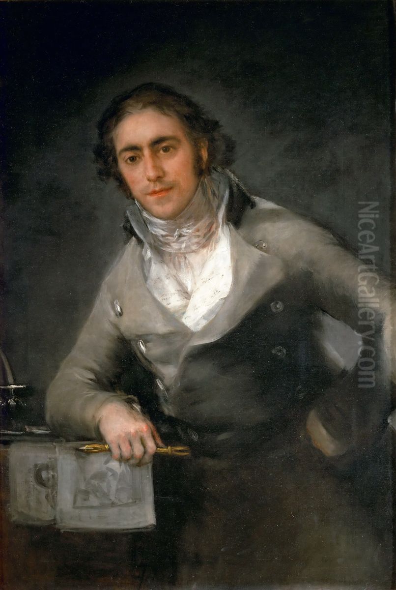 Portrait of a Man Oil Painting by Francisco Goya Fuendetodos