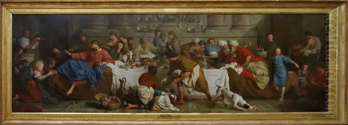 The Meal at the House of Simon Oil Painting by Pierre Subleyras