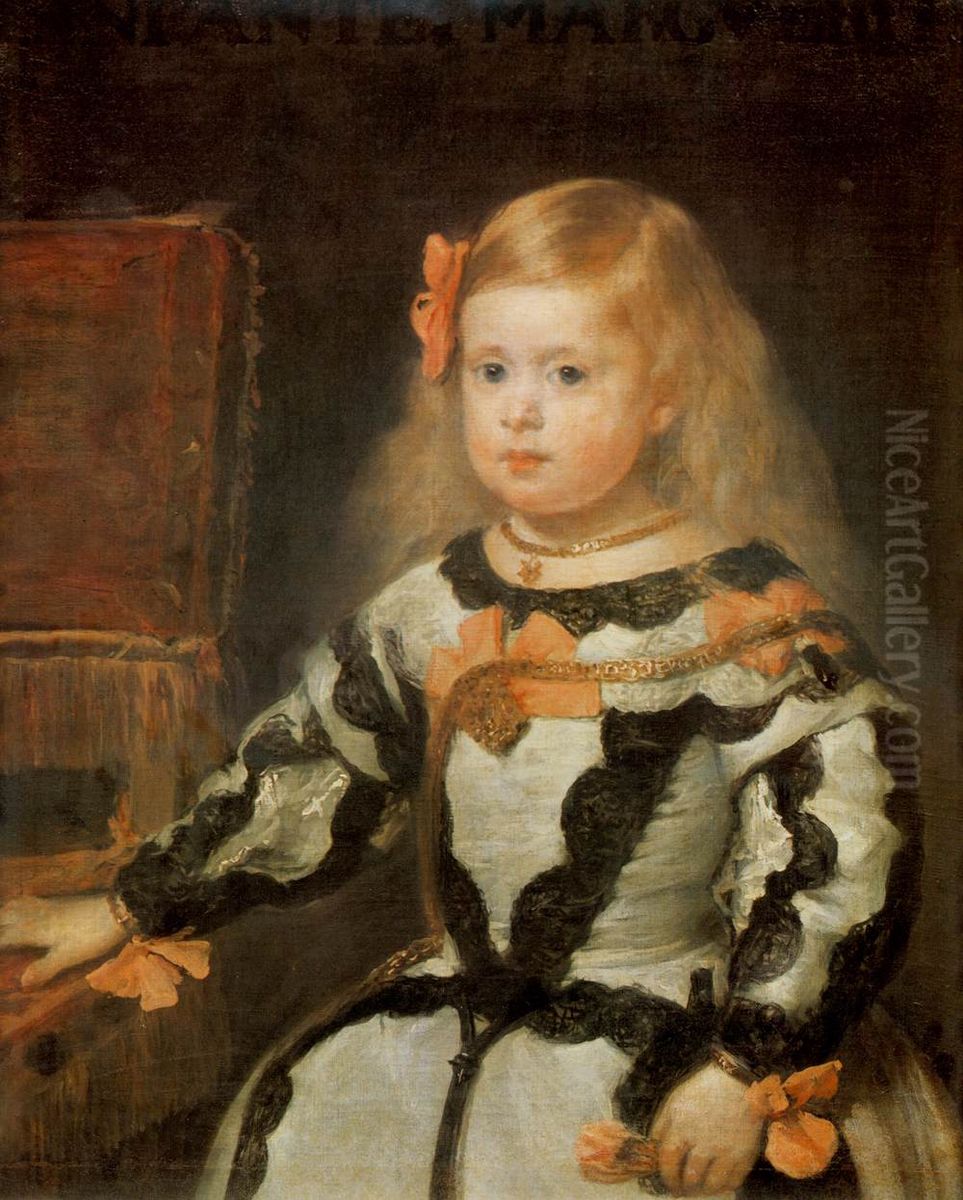 Portrait of the Infanta Margarita. Oil Painting by Diego Velazquezor workshop