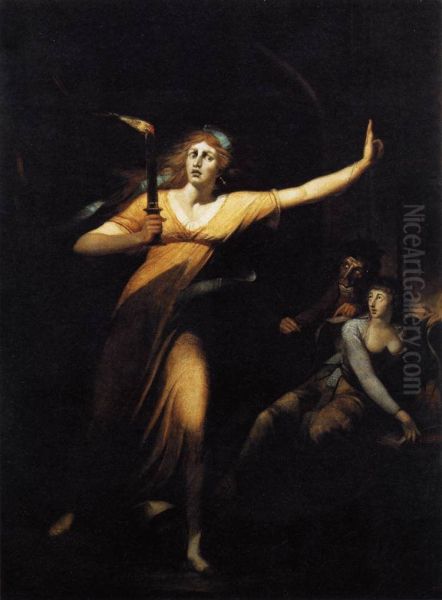 Die schlafwandelnde Lady Macbeth Oil Painting by Henry Fuseli